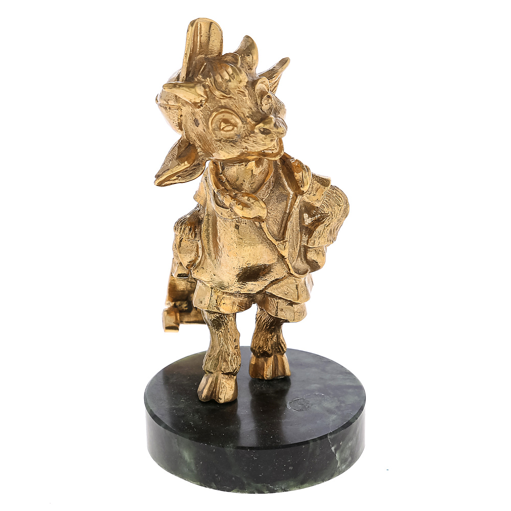 Бронзовая статуэтка «Козлик со скейтом» - интернет магазин Русь Велика я 