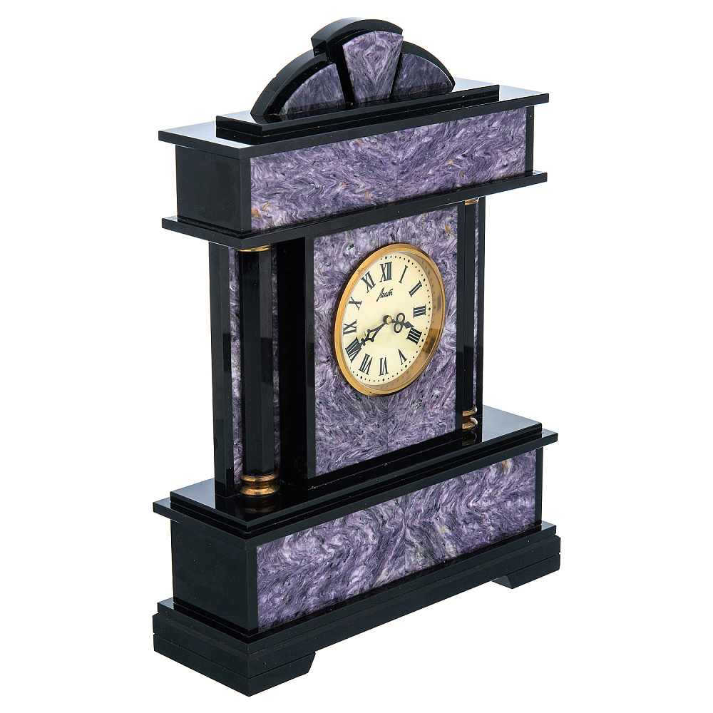 Часы настольные из камня «Колонна». Златоуст - интернет магазин Русь Велика я фото 2