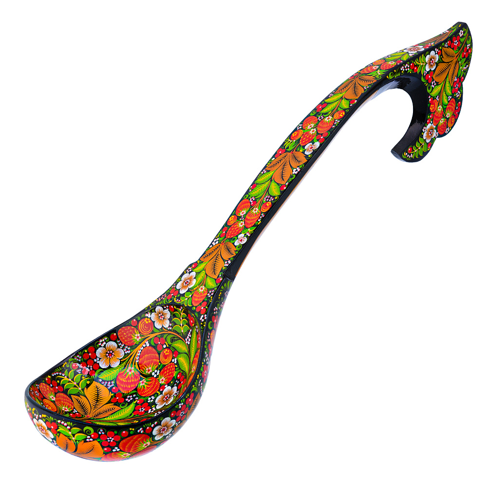 Ложка большая с росписью. Хохлома - интернет магазин Русь Велика я 