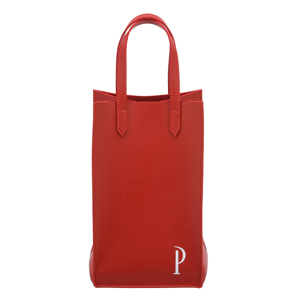 Подарочный пакет-упаковка из экокожи «Р» 16х16х26 см - интернет магазин Русь Велика я фото 1