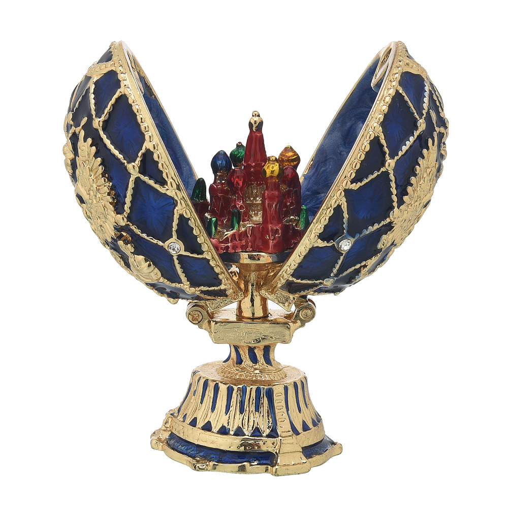 Пасхальное яйцо-шкатулка «Герб РФ». Традиции Фаберже - интернет магазин Русь Велика я фото 1