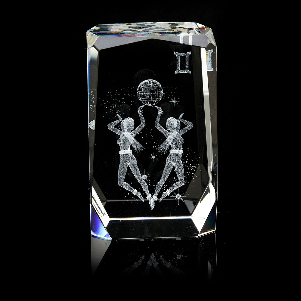 Лазерная графика. Статуэтка «Знак зодиака Близнецы» - интернет магазин Русь Велика я фото 1