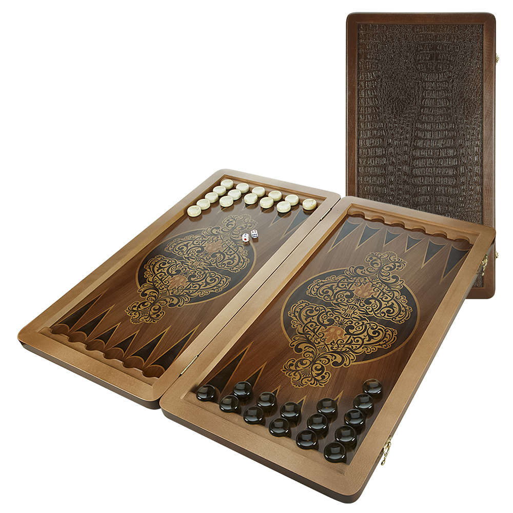 Нарды с янтарными фишками «Золотой питон» 60х30 см - интернет магазин Русь Велика я 