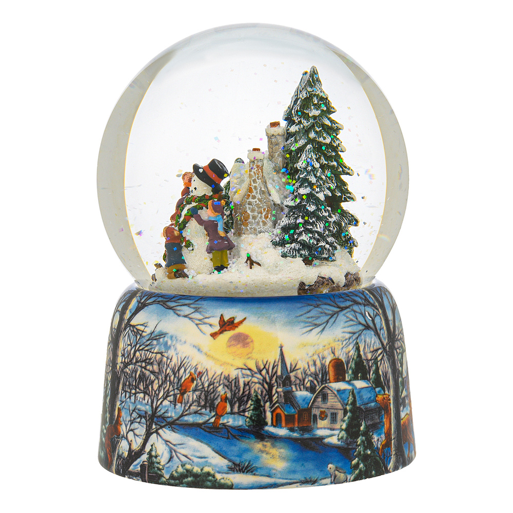 Стеклянный шар со снегом «Зимние каникулы» - интернет магазин Русь Велика я фото 1