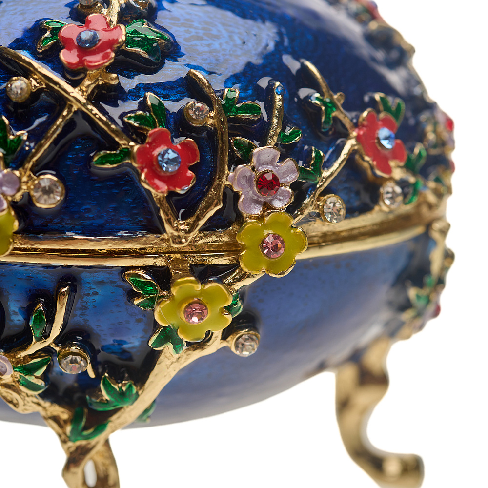 Пасхальное яйцо-шкатулка «Весеннее». Традиции Фаберже - интернет магазин Русь Велика я фото 3