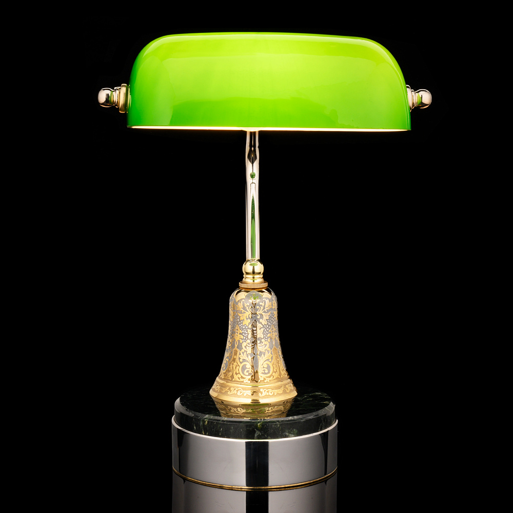 Лампа настольная с позолотой. Златоуст - интернет магазин Русь Велика я фото 1