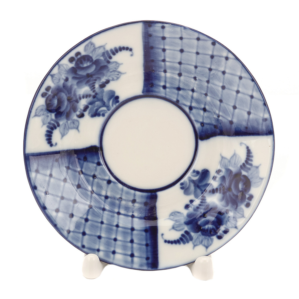 Чайный сервиз на 6 персон «Грань». Гжель - интернет магазин Русь Велика я фото 13