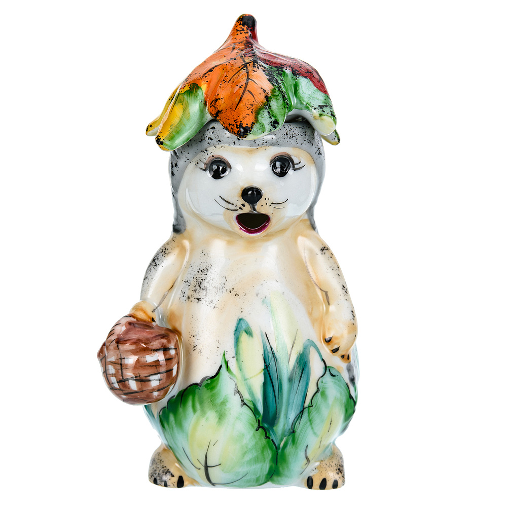 Чайник «Ежик». Гжель в цвете - интернет магазин Русь Велика я фото 1