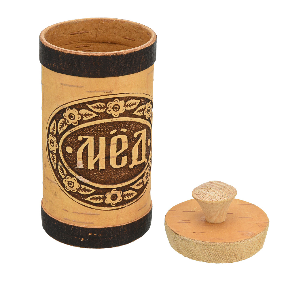 Туес из бересты «Мед» - интернет магазин Русь Велика я фото 1