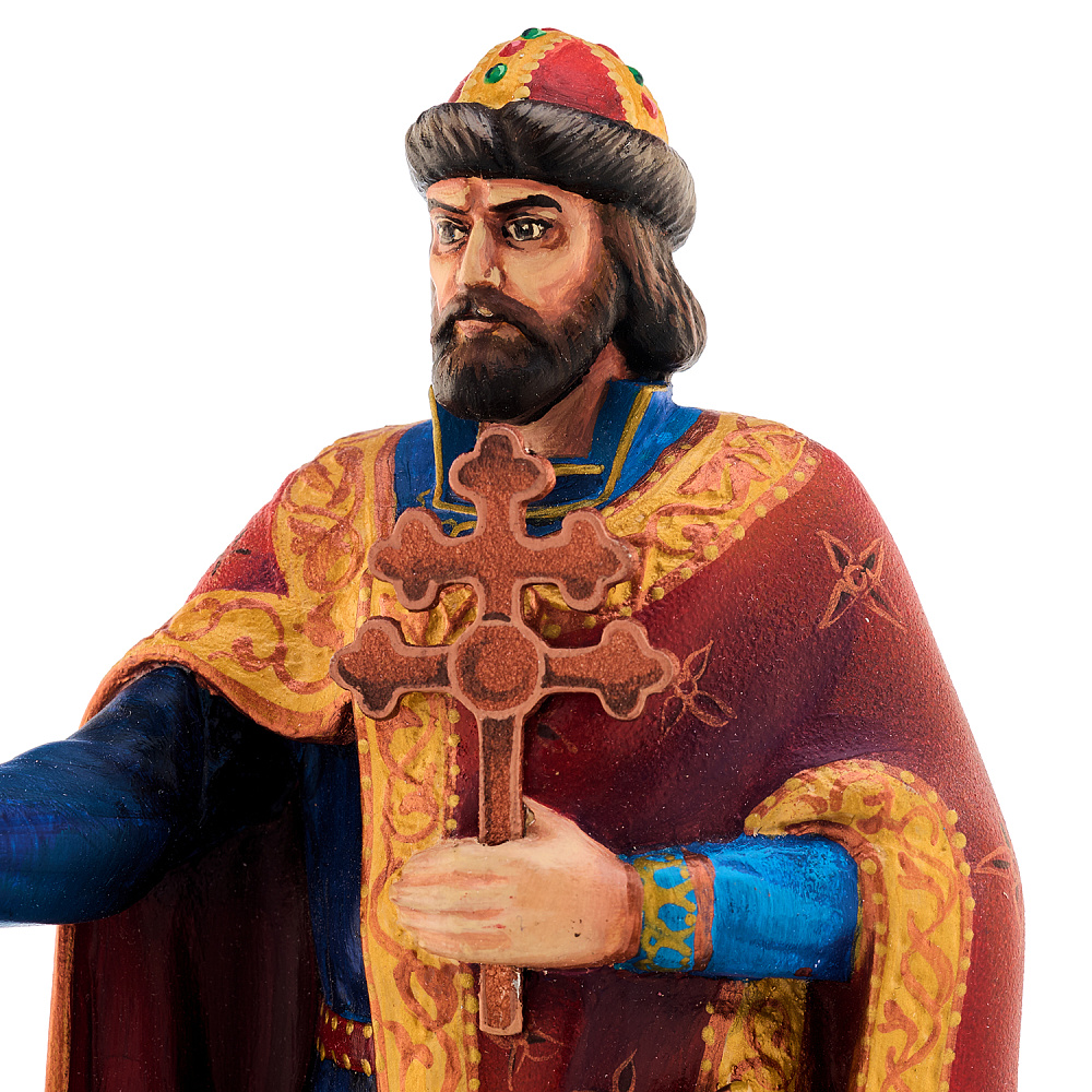 Деревянная резная скульптура «Князь Владимир» - интернет магазин Русь Велика я фото 4