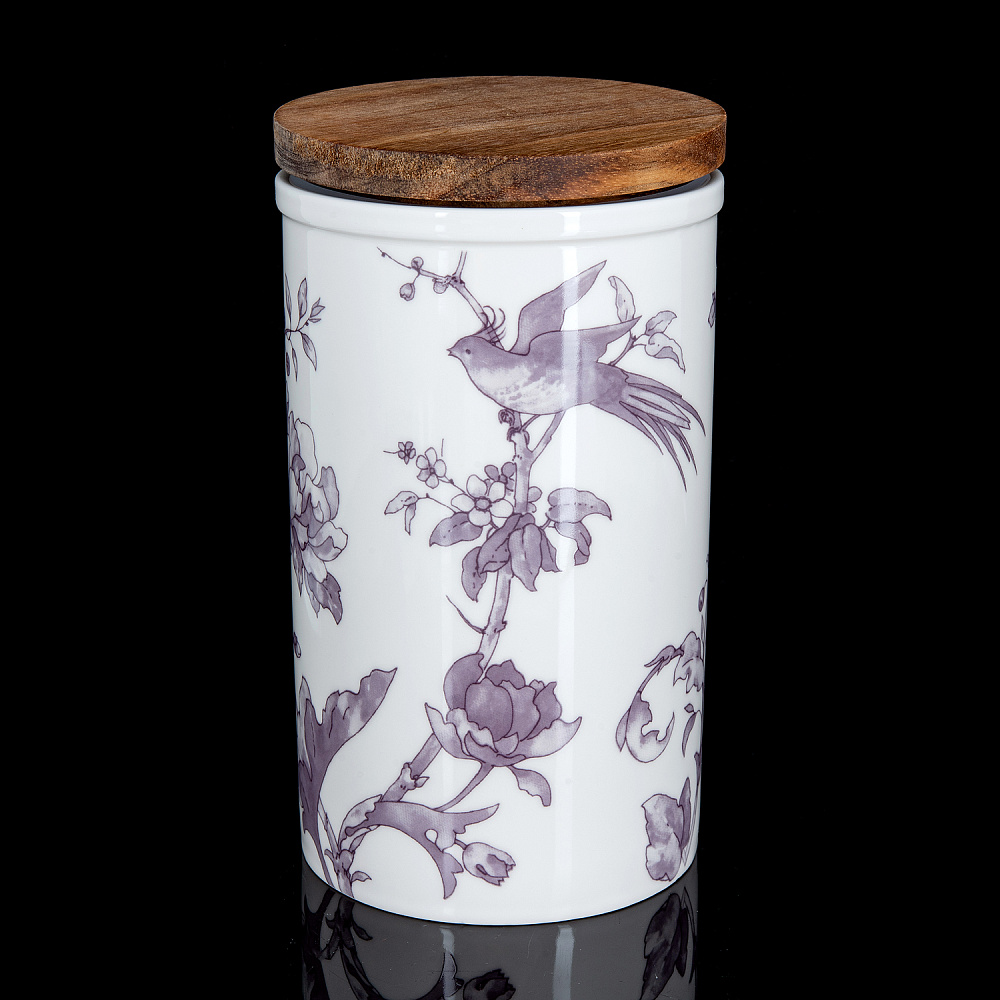 Банка с крышкой «Monplaisir Violet». Форма Стандартная. ИФЗ - интернет магазин Русь Велика я 