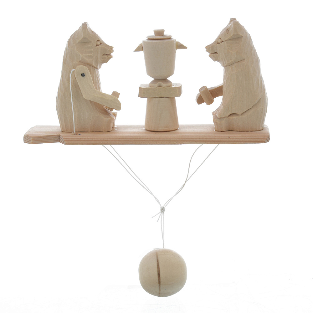 Богородская деревянная игрушка «Медведи. Чаепитие» - интернет магазин Русь Велика я фото 3