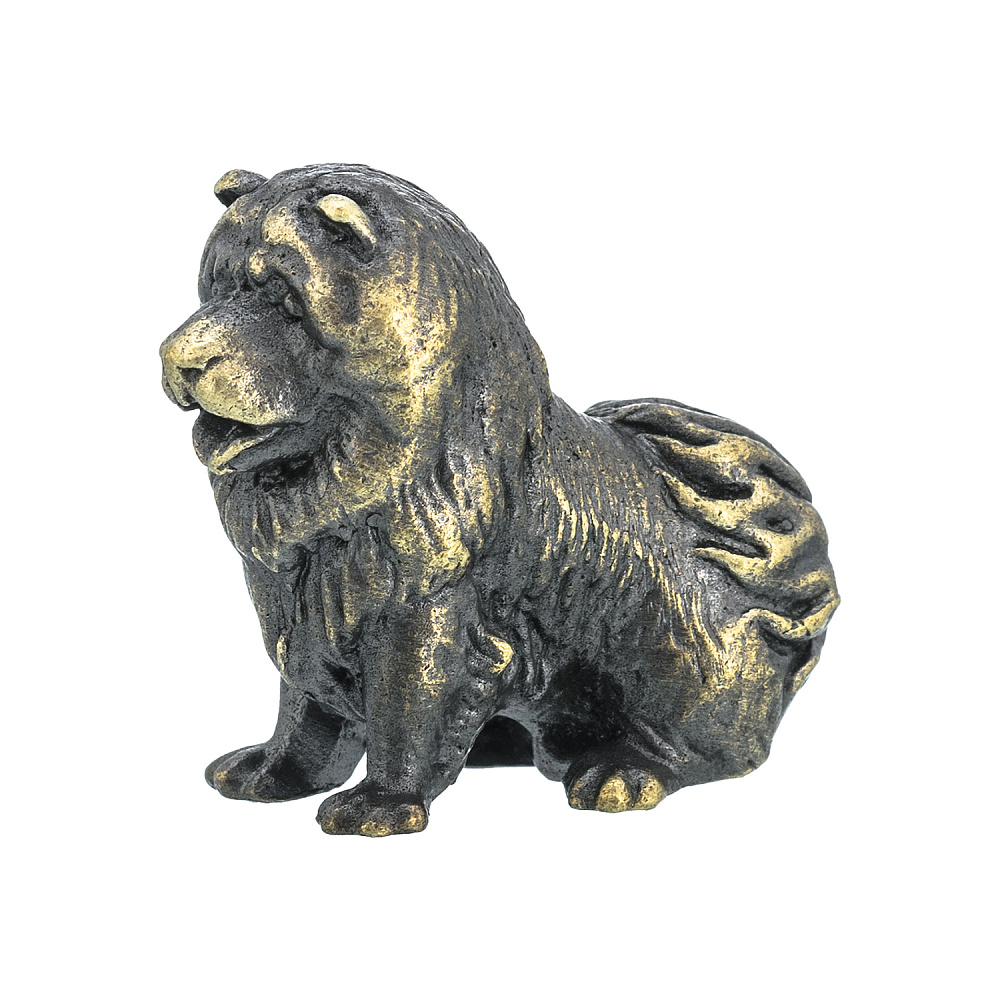 Бронзовая статуэтка «Собака Чау-чау» - интернет магазин Русь Велика я фото 2