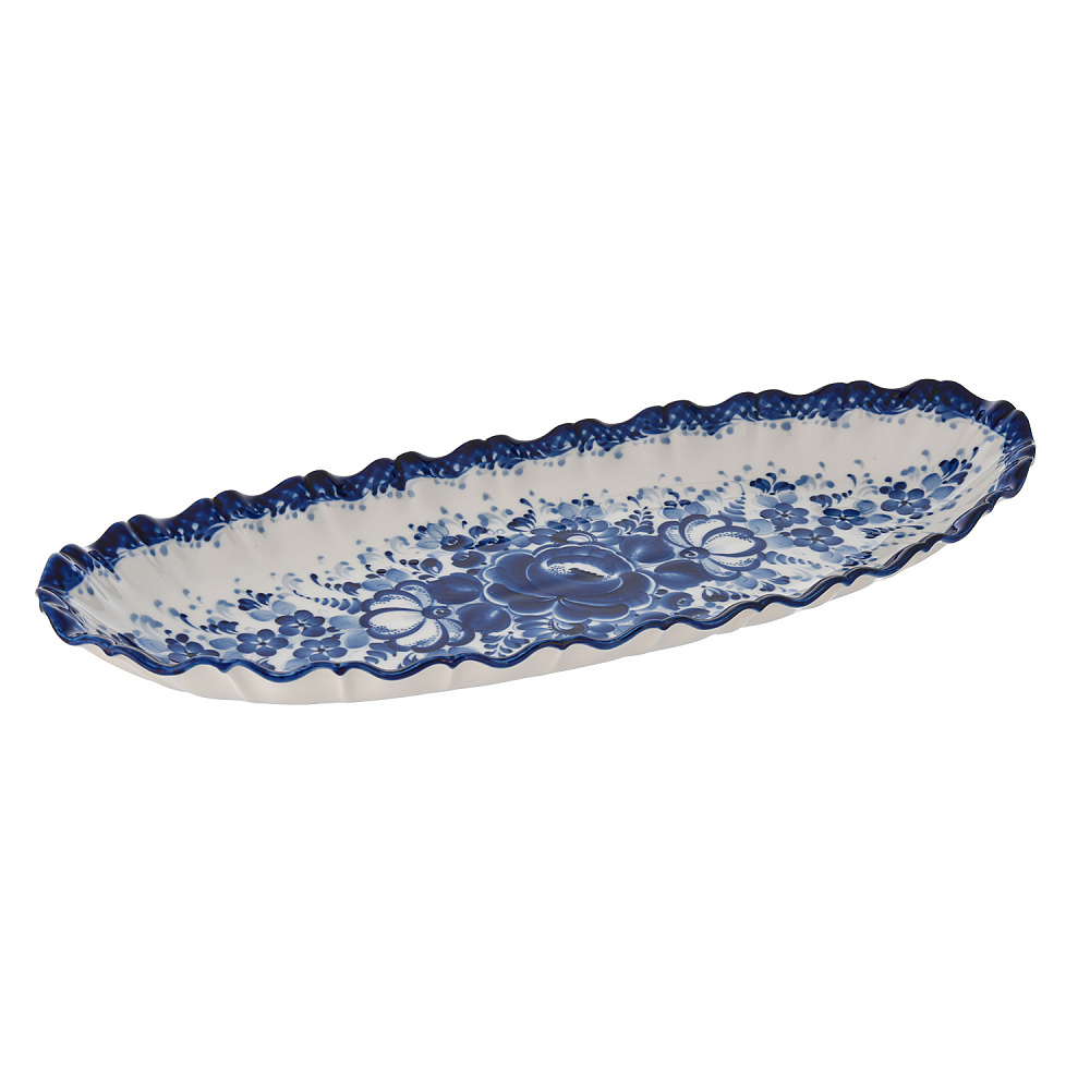 Селедочница. Гжель - интернет магазин Русь Велика я 