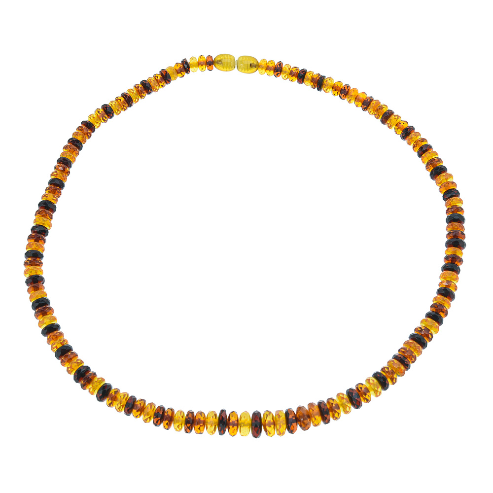 Бусы из натурального янтаря «Шайбы» - интернет магазин Русь Велика я 