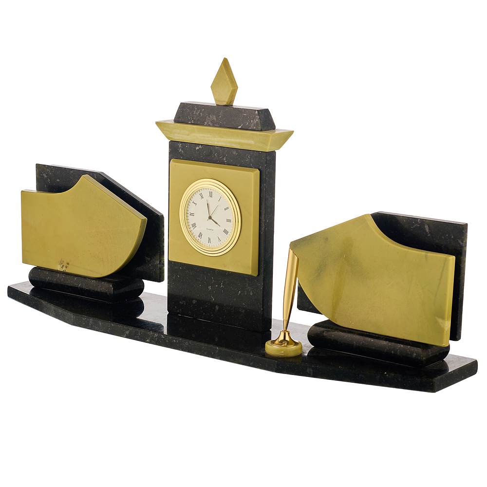 Настольный набор из камня «Триколор» - интернет магазин Русь Велика я фото 1