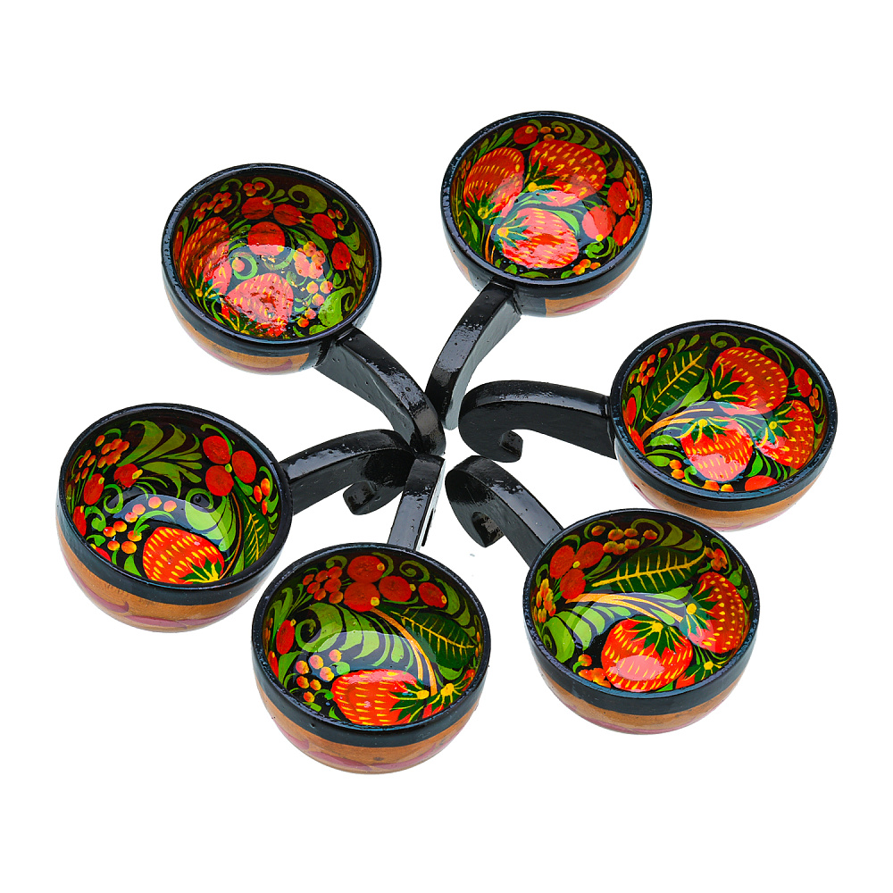 Братина с ковшиками «Лебедь». Хохлома - интернет магазин Русь Велика я фото 4