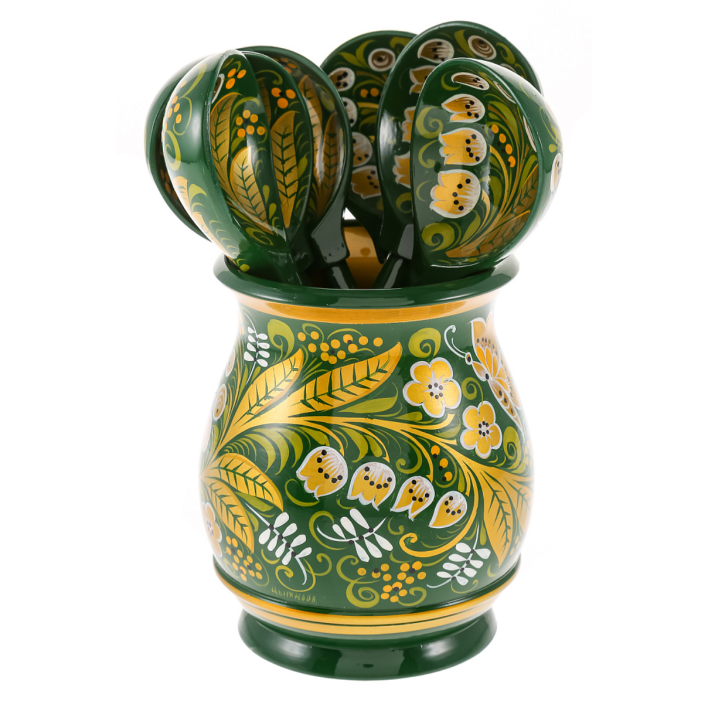 Набор ложек «Хозяюшка». Хохлома - интернет магазин Русь Велика я фото 1