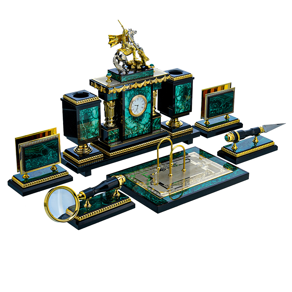 Настольный письменный набор «Георгий Победоносец» - интернет магазин Русь Велика я фото 2