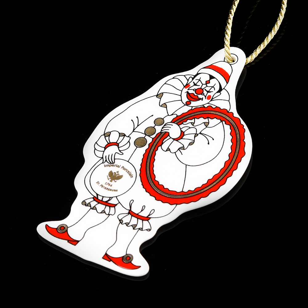 Елочная игрушка «Клоун. Гранд цирк». ИФЗ - интернет магазин Русь Велика я фото 1