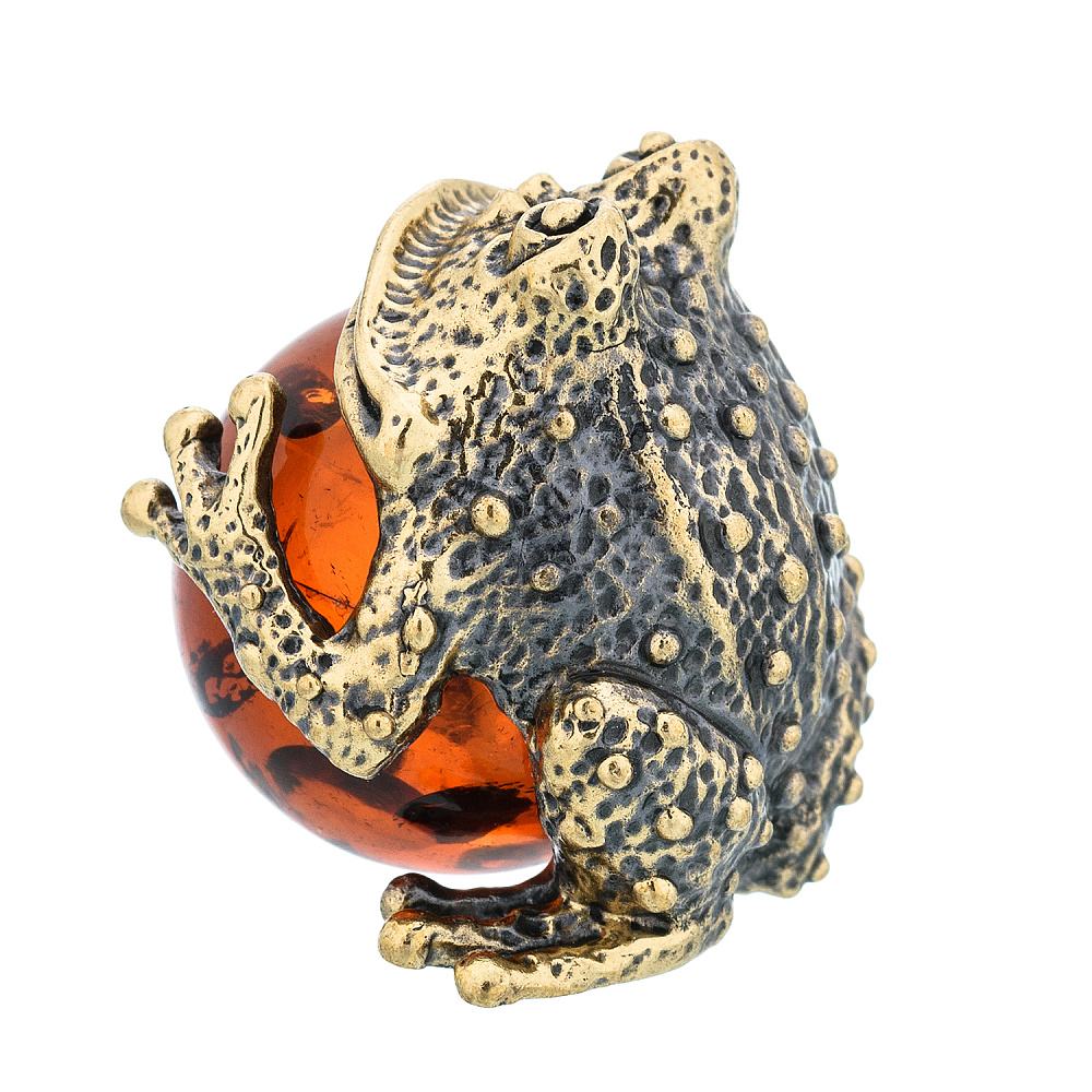 Статуэтка с янтарем «Жаба Удача» - интернет магазин Русь Велика я фото 5