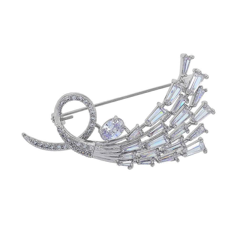 Брошь со стразами «Букет» - интернет магазин Русь Велика я 