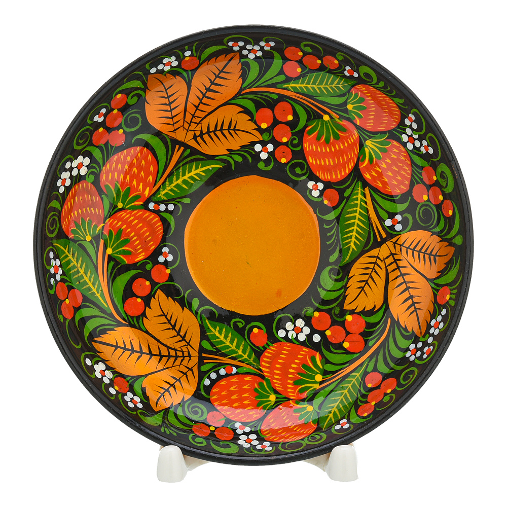 Чайный сервиз на 6 персон «Клубника». Хохлома - интернет магазин Русь Велика я фото 5