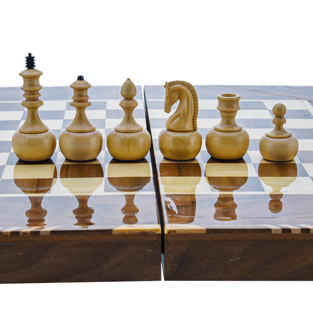 Нарды-шашки-шахматы деревянные маркетри «Звезда востока» 49х25 см - интернет магазин Русь Велика я фото 14