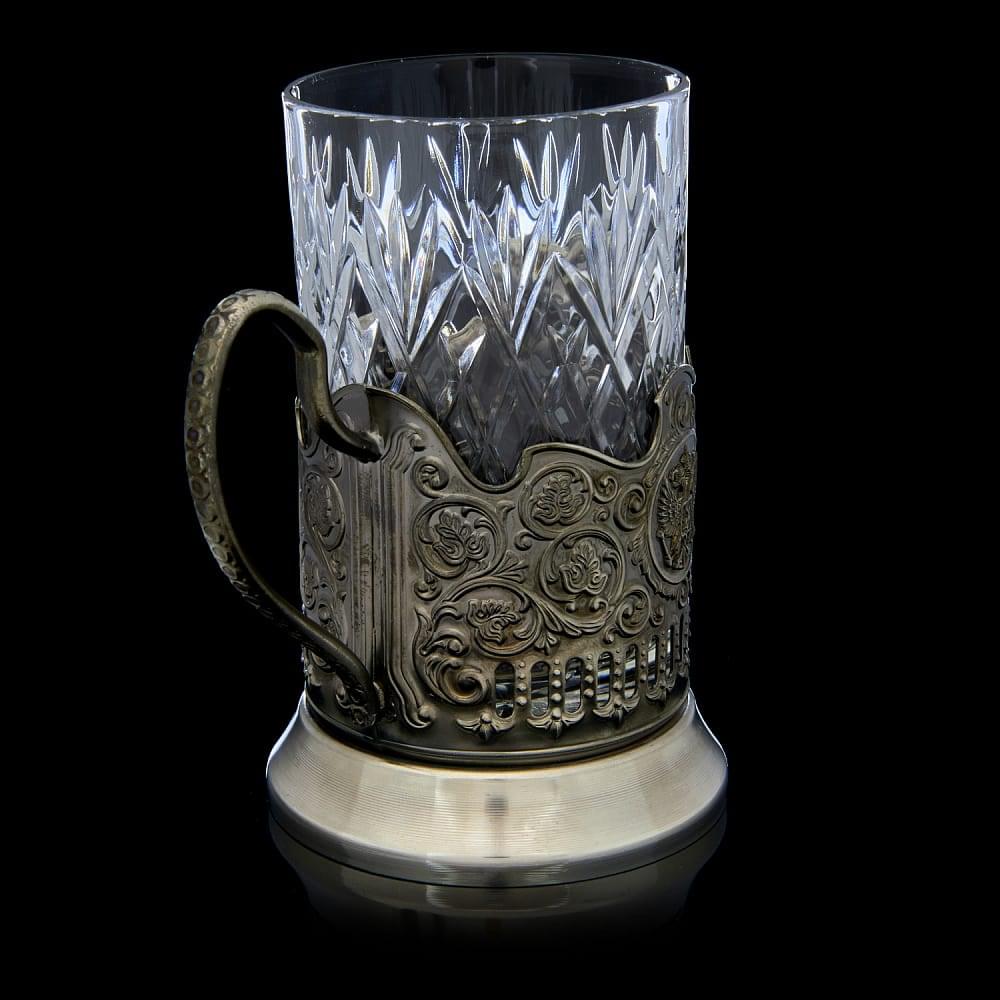 Подстаканник никелированный «Герб РФ» - интернет магазин Русь Велика я фото 2