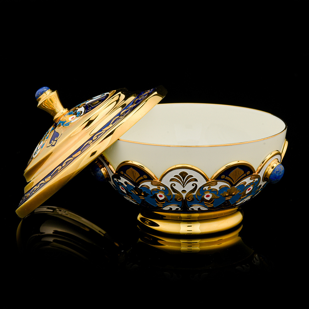 Чайный сервиз на 6 персон «Гжель». Златоуст - интернет магазин Русь Велика я фото 4