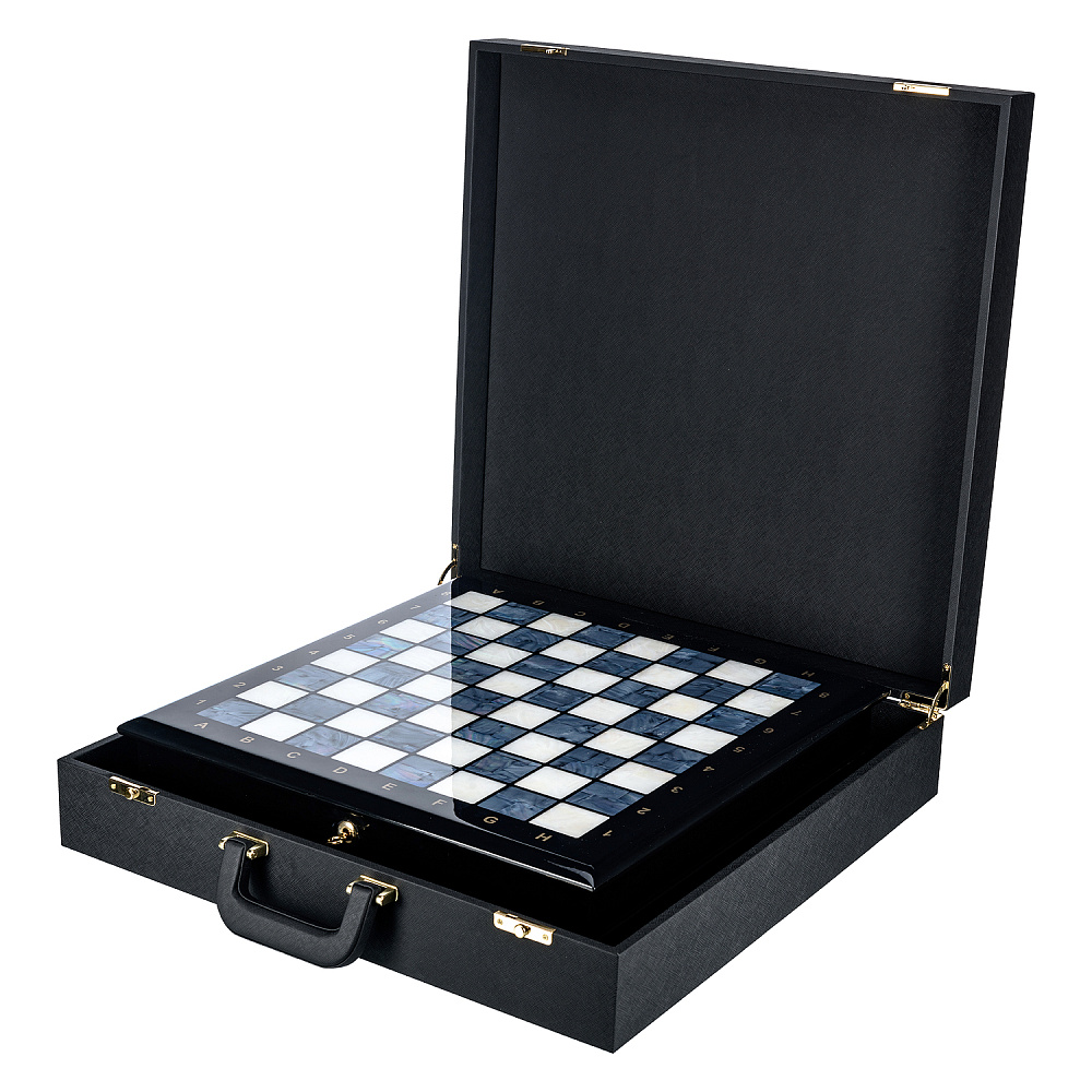 Шахматы с перламутром и фигурами из кости 45х45 см - интернет магазин Русь Велика я фото 13