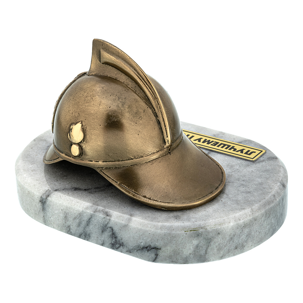 Бронзовая статуэтка «Пожарный шлем» - интернет магазин Русь Велика я фото 3