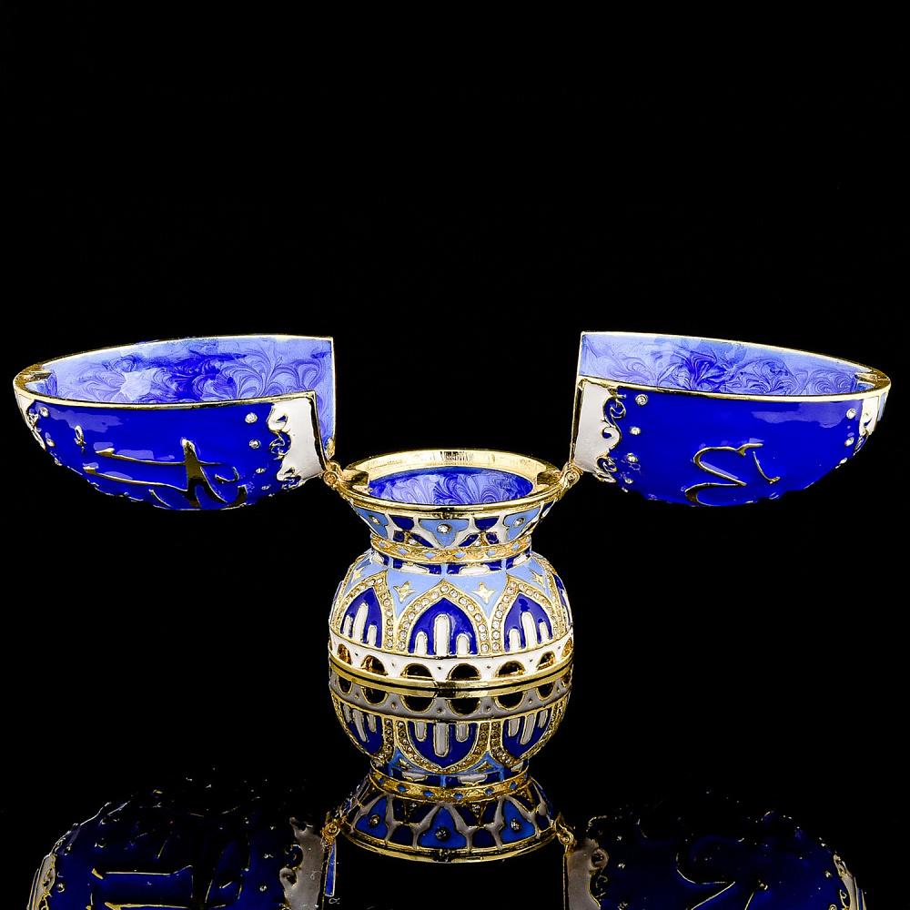 Шкатулка «Альхамдулиллах» с куполом. Традиции Фаберже - интернет магазин Русь Велика я фото 4