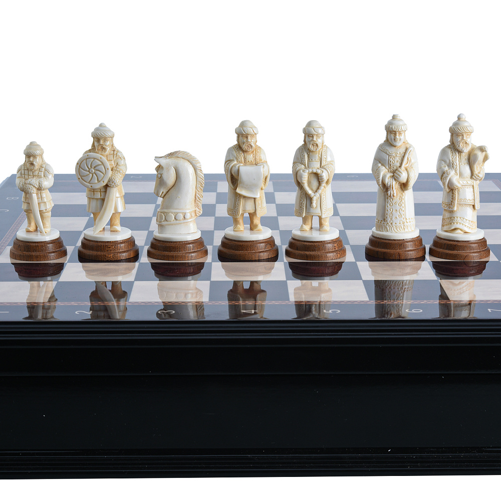 Шахматы с фигурами из кости «Куликово поле» 48х48 см - интернет магазин Русь Велика я фото 7