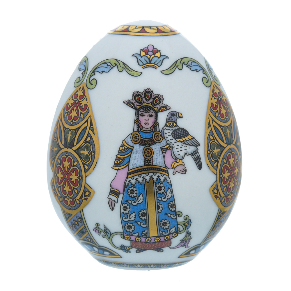 Яйцо пасхальное «Русские былины». Гжель - интернет магазин Русь Велика я 