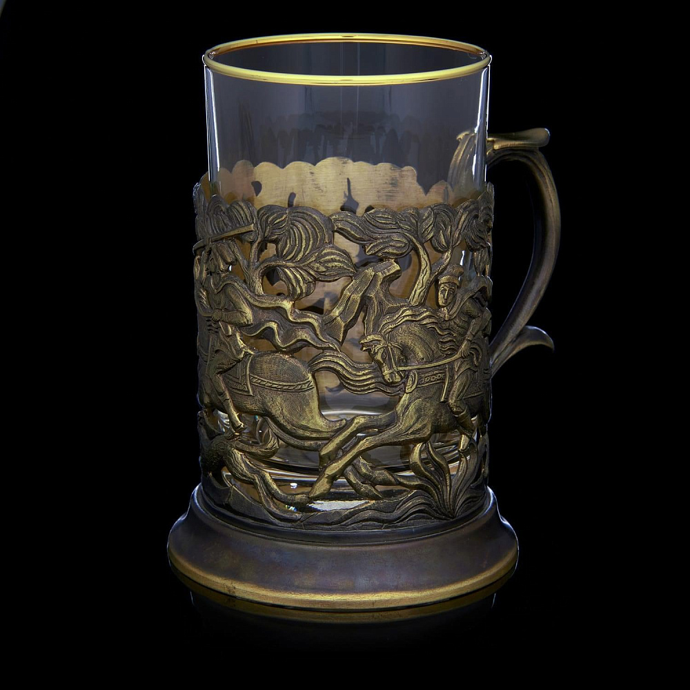 Подстаканник «Охота на лань» - интернет магазин Русь Велика я фото 1