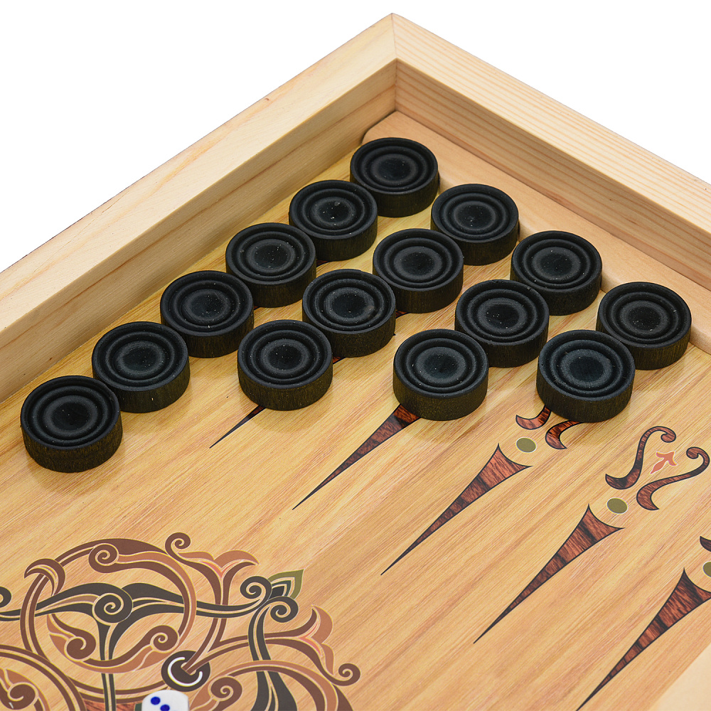 Шахматы-нарды-шашки деревянные «Морские» 50х25 см - интернет магазин Русь Велика я фото 12