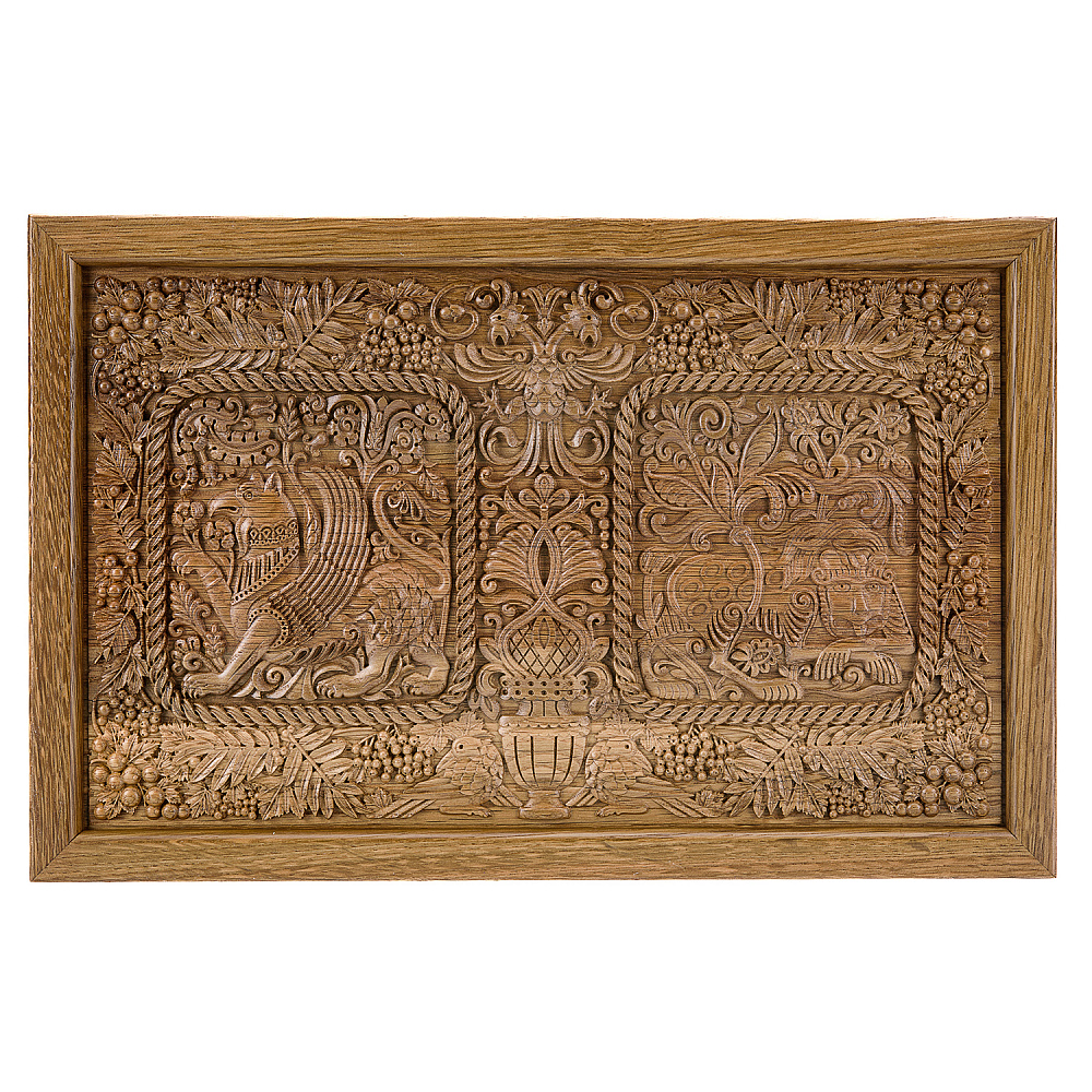 Резные деревянные нарды-шашки «Суздальские див и задумчивый лев» - интернет магазин Русь Велика я фото 8