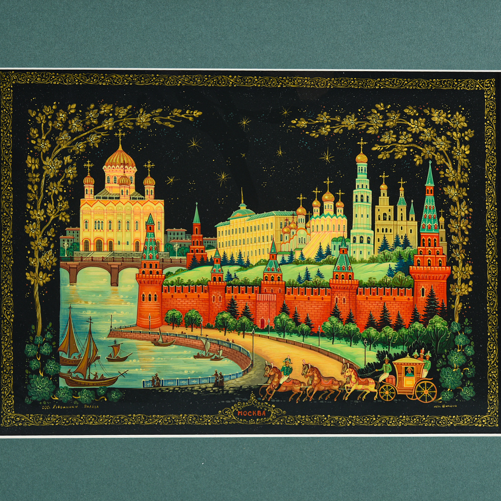 Панно с художественной росписью «Москва» 45х35 см - интернет магазин Русь Велика я фото 2