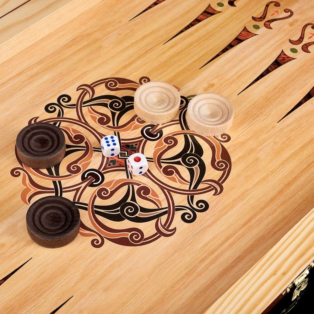 Нарды деревянные с иллюстрацией «Лошади» - интернет магазин Русь Велика я фото 8