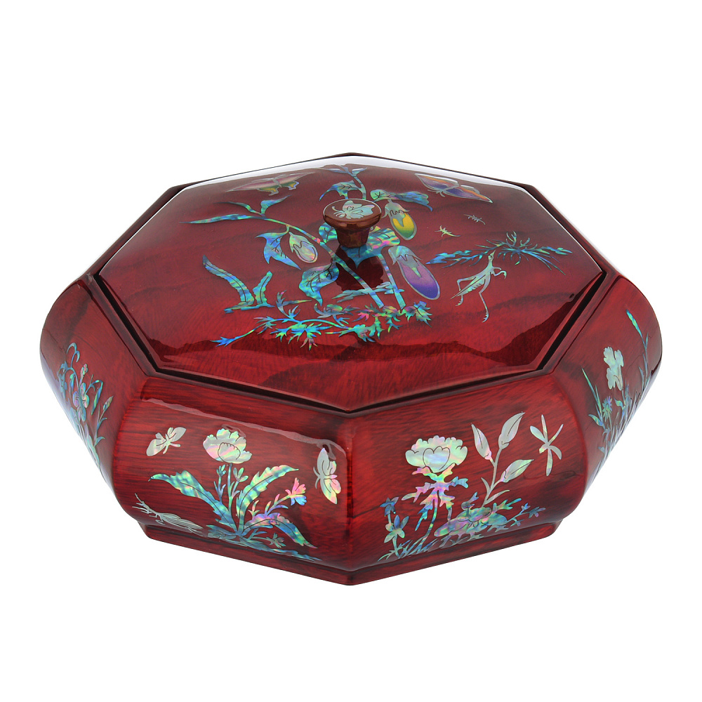 Шкатулка с перламутром «Лето. Баклажаны» - интернет магазин Русь Велика я 