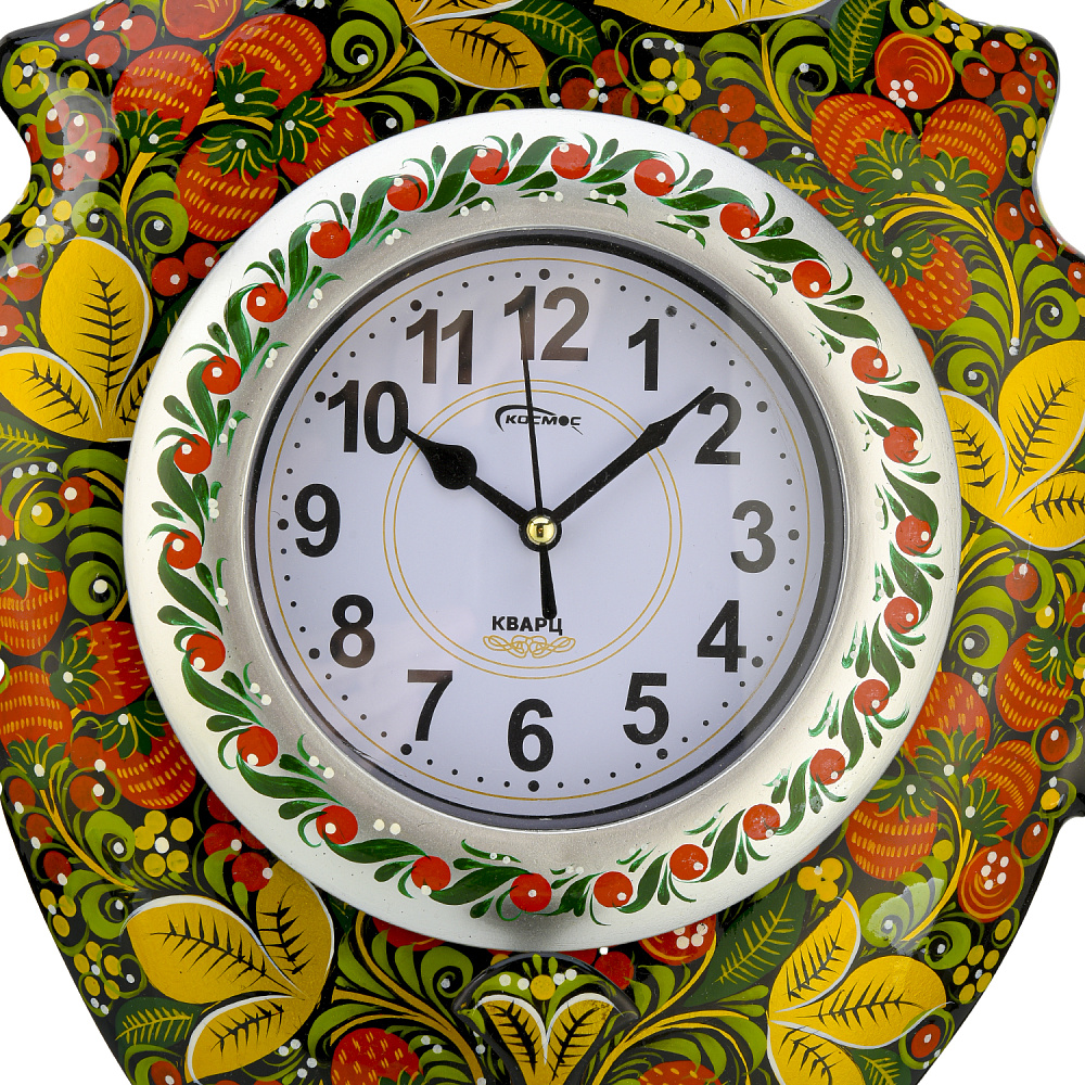 Часы настенные «Самовар». Хохлома - интернет магазин Русь Велика я фото 1