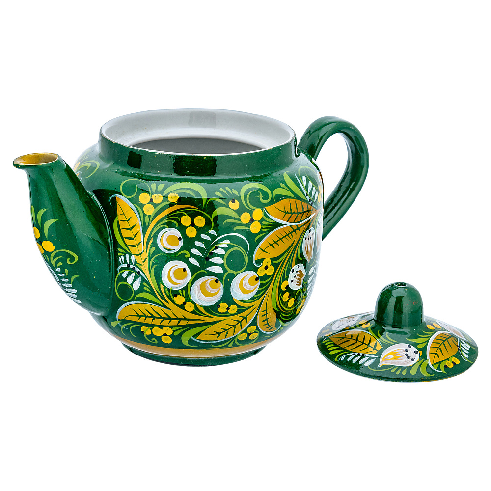 Чайник заварочный 0,5 л «Ландыш». Хохлома - интернет магазин Русь Велика я фото 1