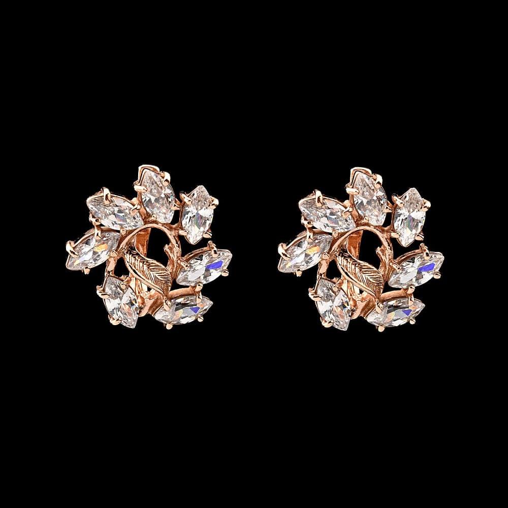 Серьги с фианитовыми вставками 9,8 гр. Серебро 925* - интернет магазин Русь Велика я 