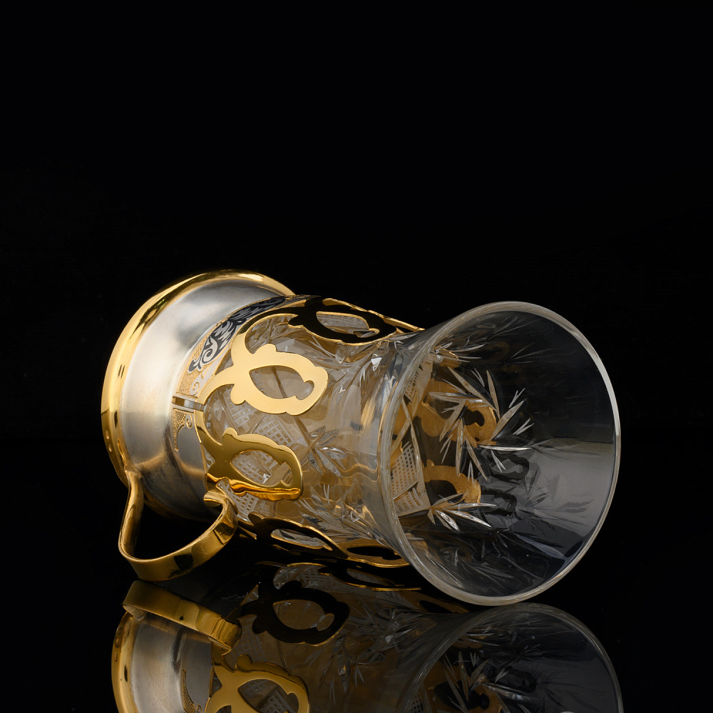 Подстаканник для армуда «Солнце Востока» из серебра 925* - интернет магазин Русь Велика я фото 2