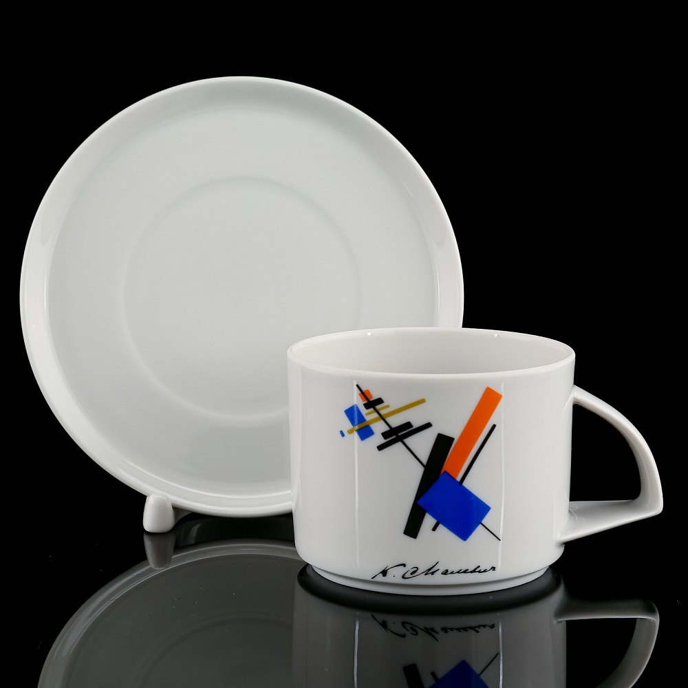 Чайная пара 280 мл «Малевич». Форма Баланс. ИФЗ - интернет магазин Русь Велика я 