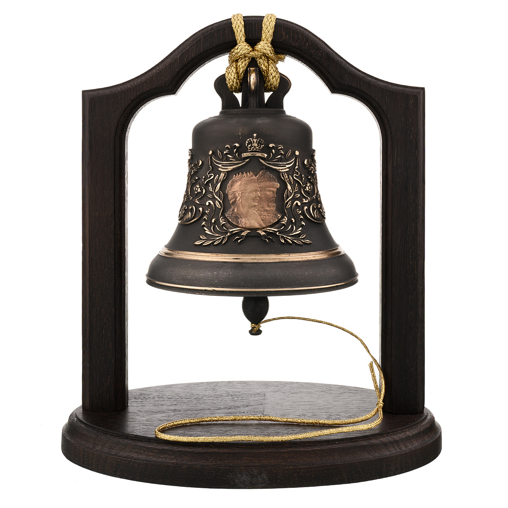 Колокол бронзовый на подставке «Дом Романовых. 400 лет» - интернет магазин Русь Велика я 