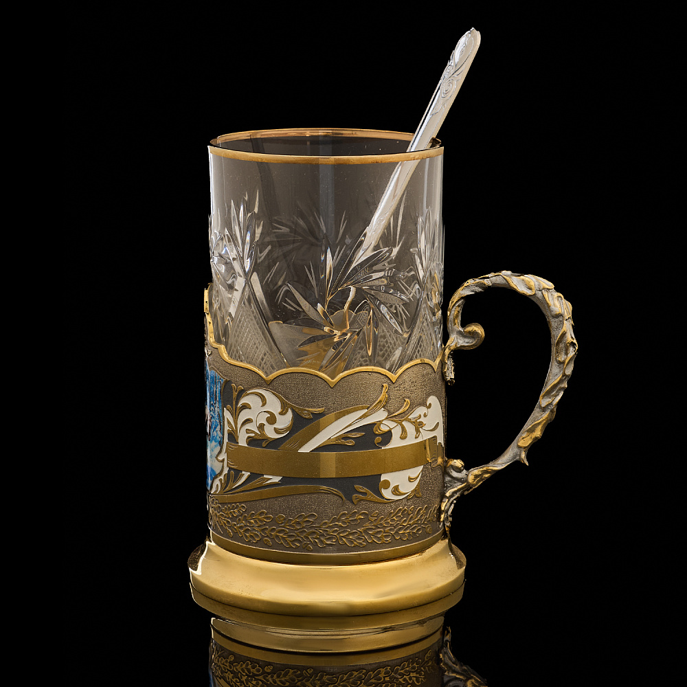 Подстаканник «Тройка». Златоуст - интернет магазин Русь Велика я фото 2