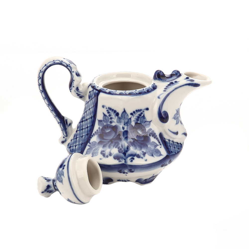 Чайный сервиз на 6 персон «Грань». Гжель - интернет магазин Русь Велика я фото 10