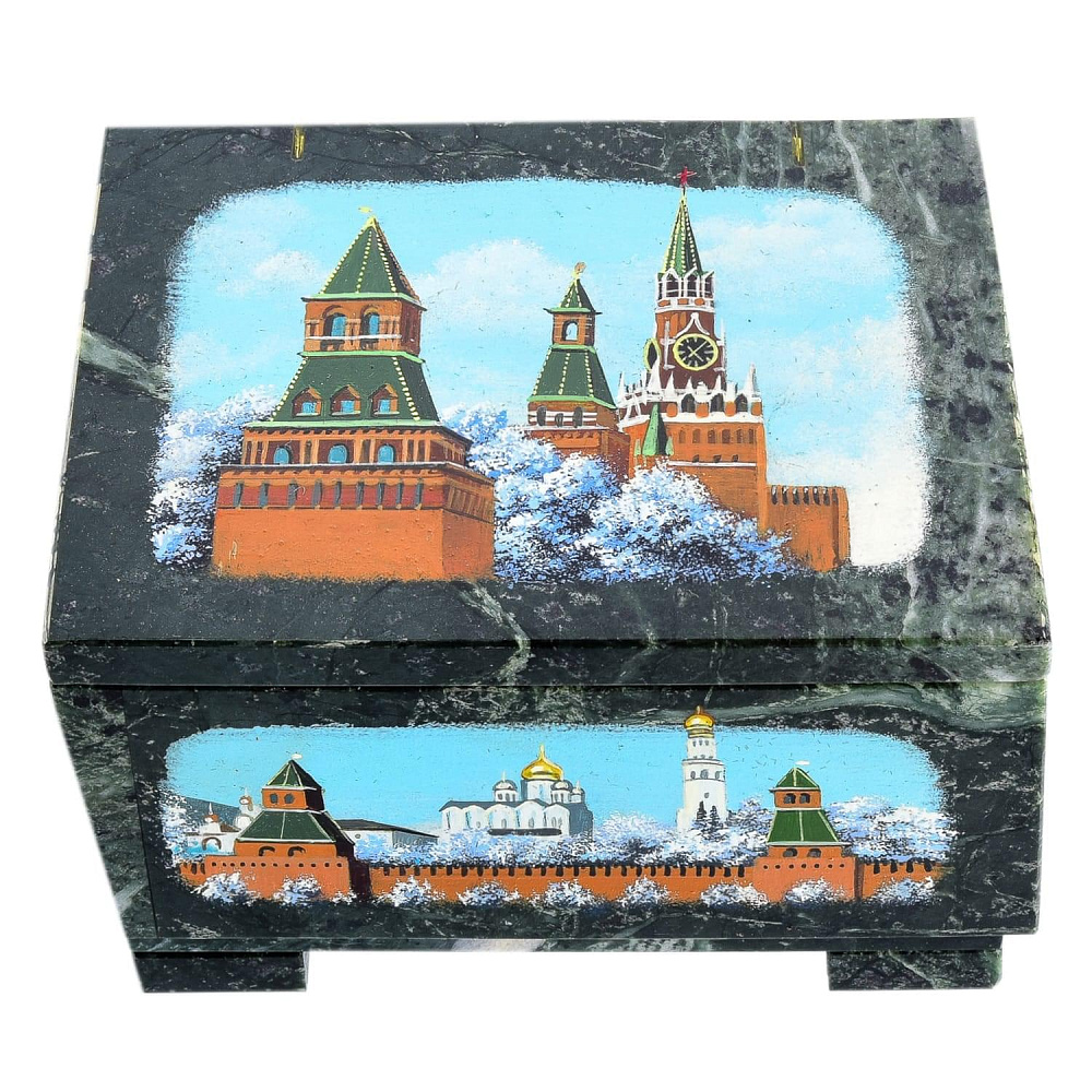 Шкатулка из камня «Кремль» - интернет магазин Русь Велика я фото 2